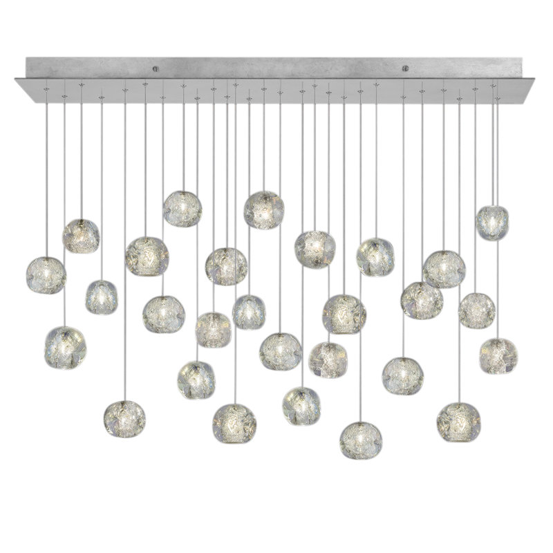 Luminaire suspendu naturel 54 po Natural Inspirations, Argent