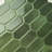 Green Peel And Stick Elongated Hex Backsplash Self-Adhesive Vinyl Wall Tile  (Set Of 10)