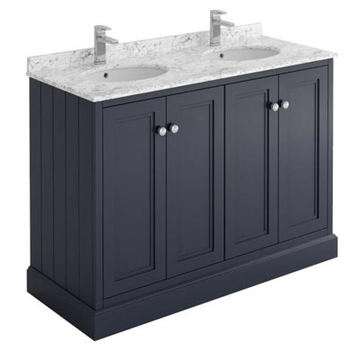 1200mm Double Bathroom Vanity with Undermount Ceramic Basin