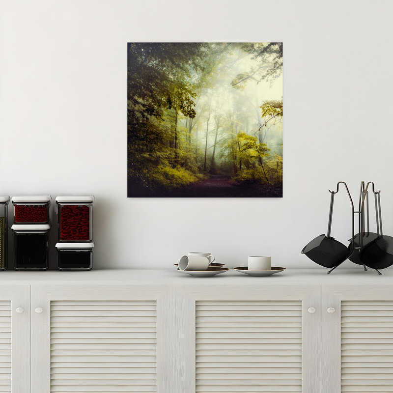 Glorious Woods, paysage contemporain abstrait, art naturel, H 18 po x l 18 po
