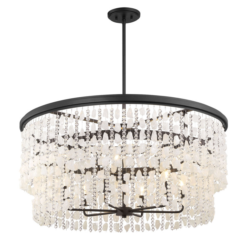 Minka Lavery Shimmering Elegance - 9 Light Chandelier In Sand Coal Finish