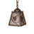 5" Square Whispering Pines Mini Pendant
