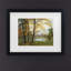 Art mural encadré - Décoration murale «A Quiet Lake» par Albert Bierstadt avec cadre mat - Art du salon, cuisine et salle de bain - 16 x 20-1385982531-1385982530