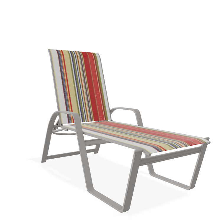 Holna Outdoor Rust-Resistant Metal Chaise Lounge