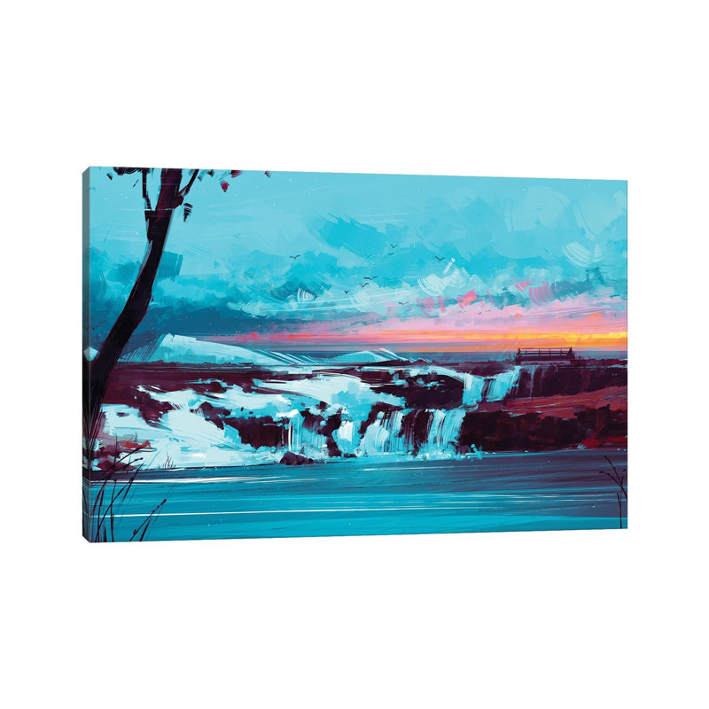 Northwind by Alena Aenami - Wrapped Canvas Painting, 20.32 cm H x 30.48 cm W x 1.91 cm D