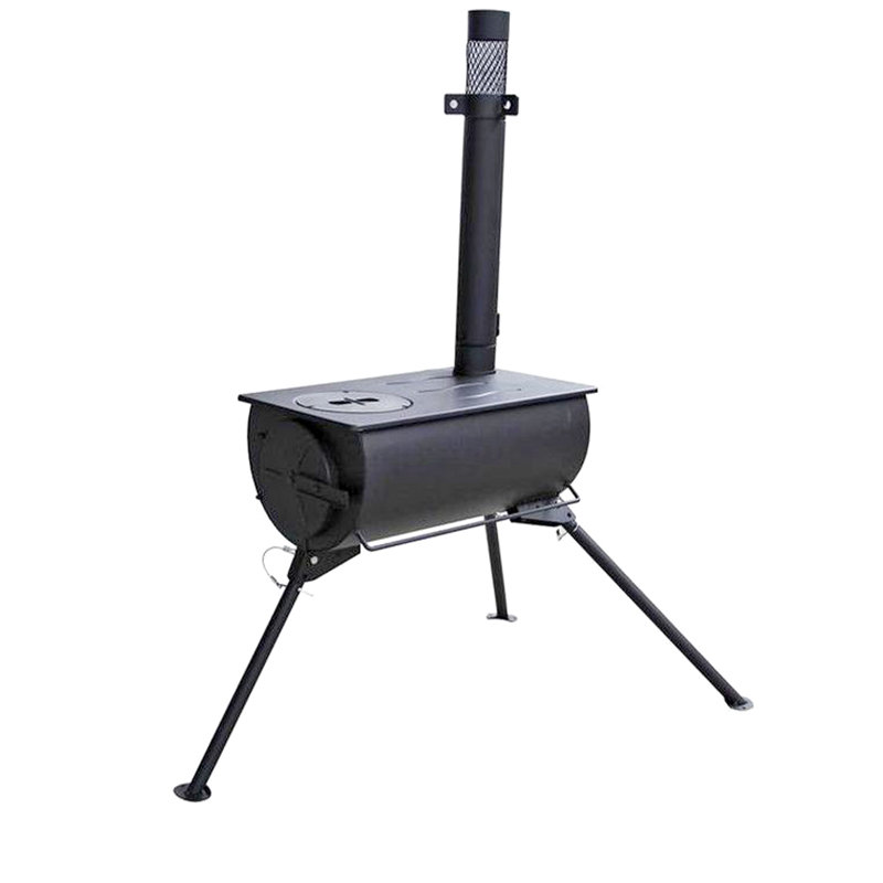 Orion Portable Tri-Pod Tent Stove in Black