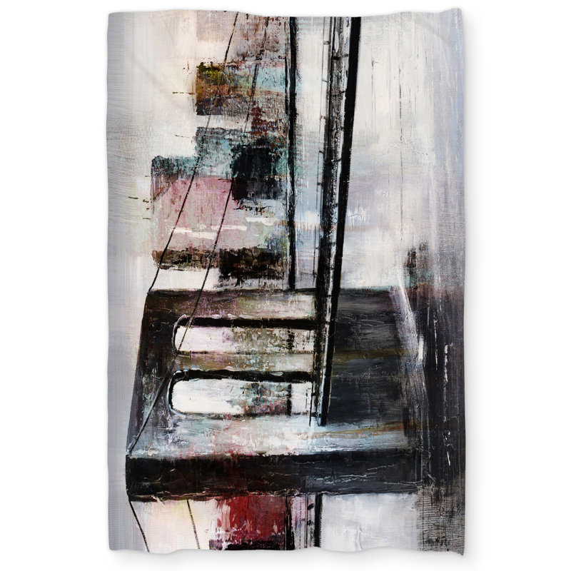 Abstract Bridge Cityscape - Black Bridge Duvet Cover | Home Decor