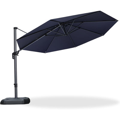 132'' Cantilever Navy Umbrella without Base
