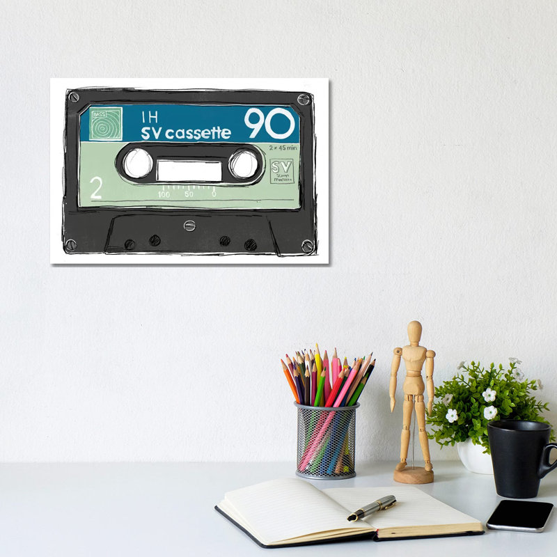 Mix Tape II by June Erica Vess - Wrapped Canvas Gallery-Wrapped Canvas Giclée, 20.32 cm H x 30.48 cm W