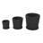 Cole And Grey 3 Piece Ceramic Ribbed Planter With Attached Saucer Set-1514213204