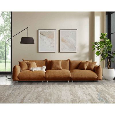 Arnya Upholstered Sofa with Round Arms