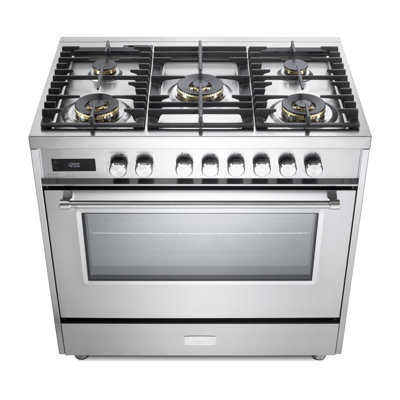 Verona Ultima Seroes 36 Inch Dual Fuel Range with 5 Sealed Burners