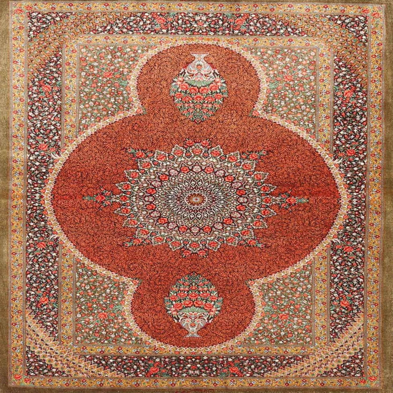 Oriental Indoor Rug, Round 5'