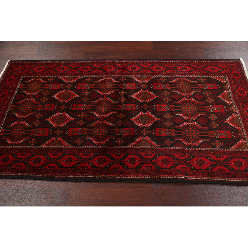 Tapis unique en laine noué à la main nouvel âge 3 pi 3 po x 6 pi 1 po Tarun