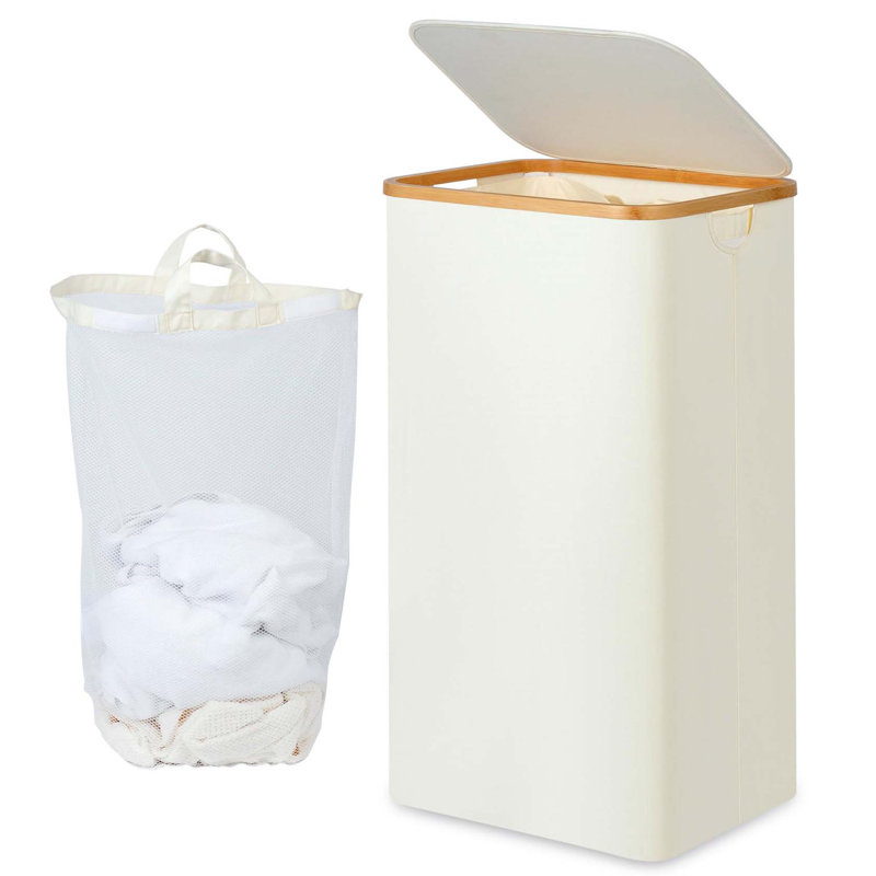 Bhargava Laundry Hamper with Handles, Beige