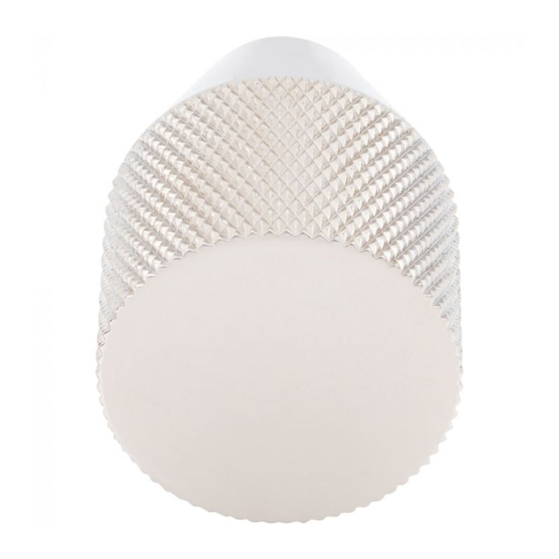 Beliza 1" Diameter Conical Knurled Knob, Polished Nickel