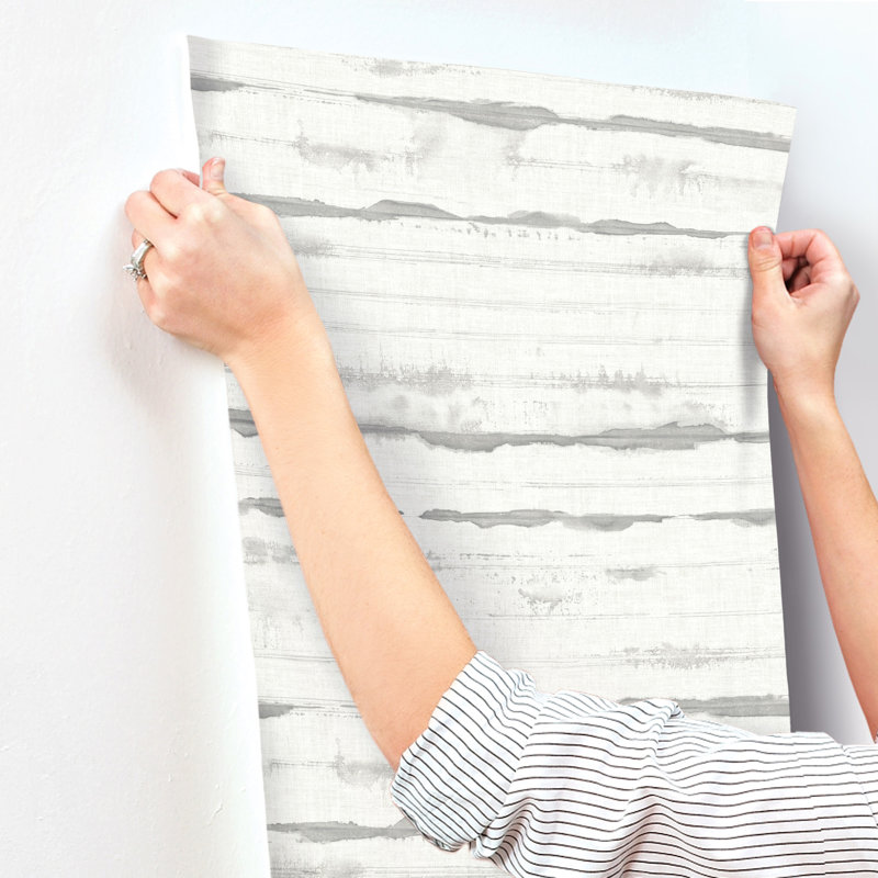Folly Zen Swirls Wallpaper, Gray