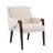 Vireo 6-Person Rubberwood Dining Table Set With Upholstered Chairs-128967553