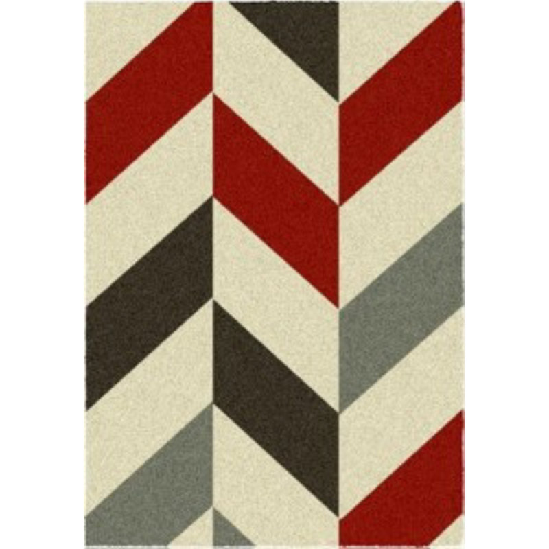 Picasso Futurism Red/Cream/Grey Rug