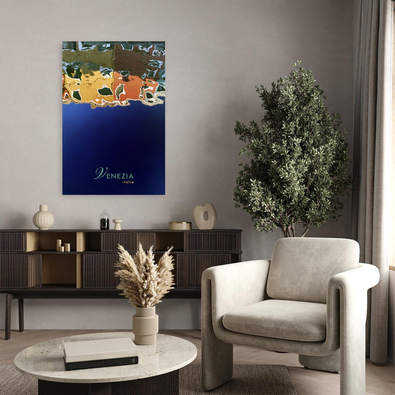 Art contemporain Peaceful Contemporary Architecture, H 36 po x l 24 po