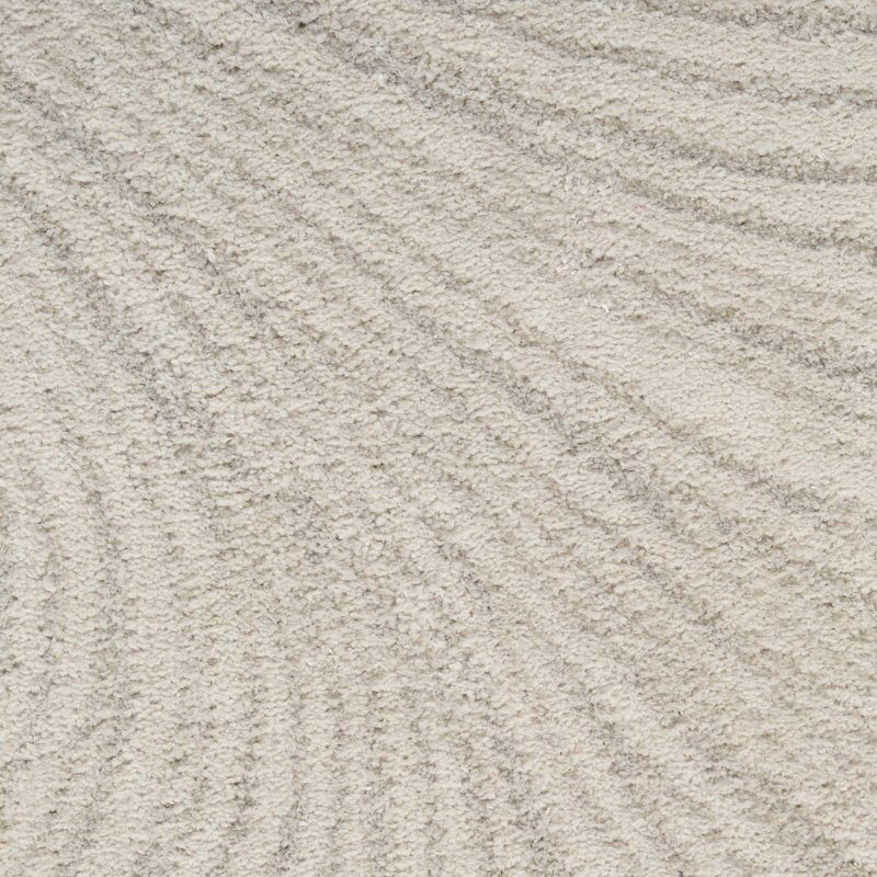 Central Park West Power Loom Polyester Abstract Area Rug in Ivory/Cream, Ivory/Cream, Rectangle 7'10" x 9'10"