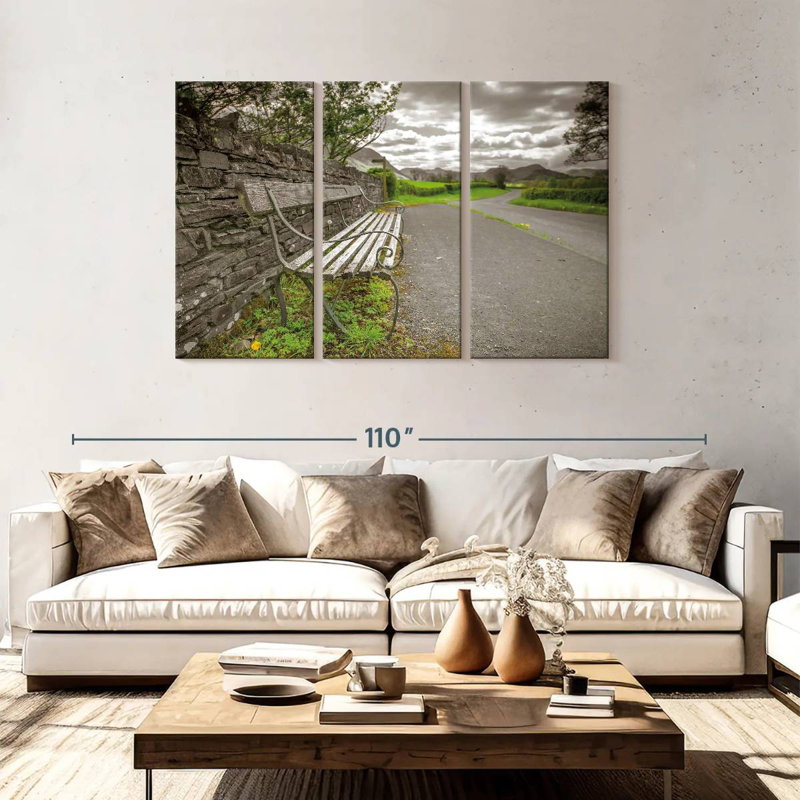 Mehar Lake District, 48" H x 74" W