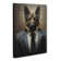 German Shepherd in a Suit Painting No.2 - No Frame Print