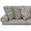 Livingston - Méridienne 2 pièces avec siège à ressorts confortables, repose-pieds cocktail de 40 po et 6 coussins décoratifs inclus-99403311