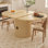 Table de salle à manger pour table de salle à manger extensible de 4 à 6,59 po avec tablette de rangement à 2 niveaux, meuble-lavabo rond ovale en bois avec base piédestal