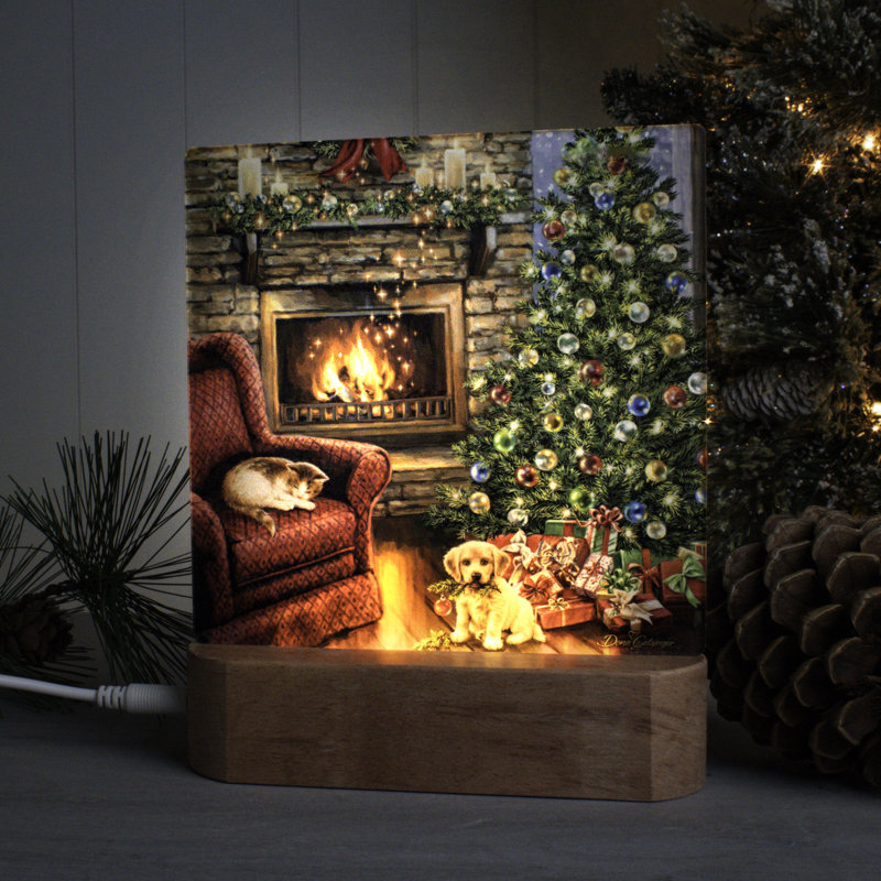 Fireside Christmas Night Light