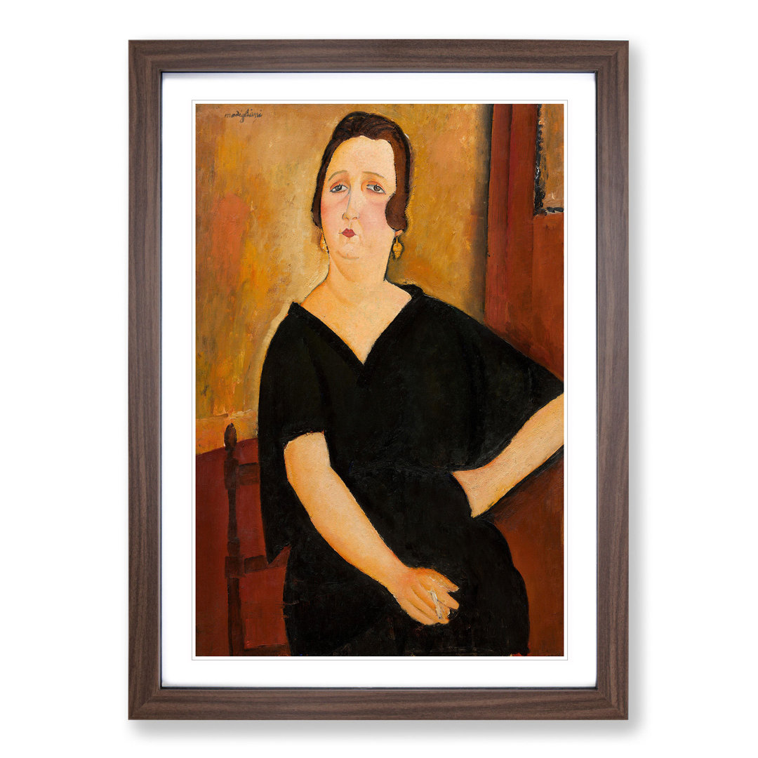 Portrait of a Woman Vol.7 by Amedeo Modigliani - Framed Print