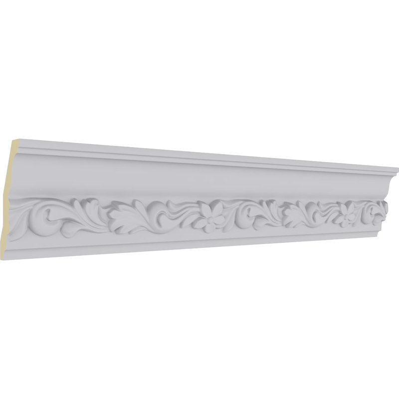 Sussex 94.5" White Urethane Decorative Crown Moulding
