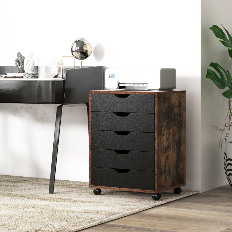 Verbrande 5 Drawer Chest