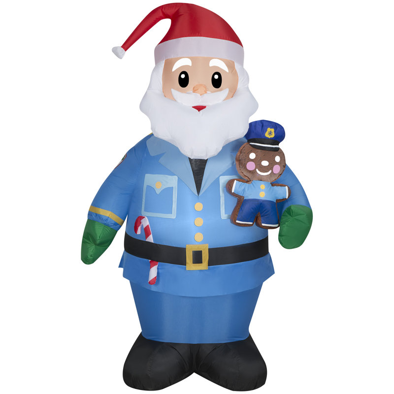 Christmas Inflatable Policeman Santa