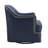 Fazio Genuine Leather Swivel Barrel Chair-1576489781