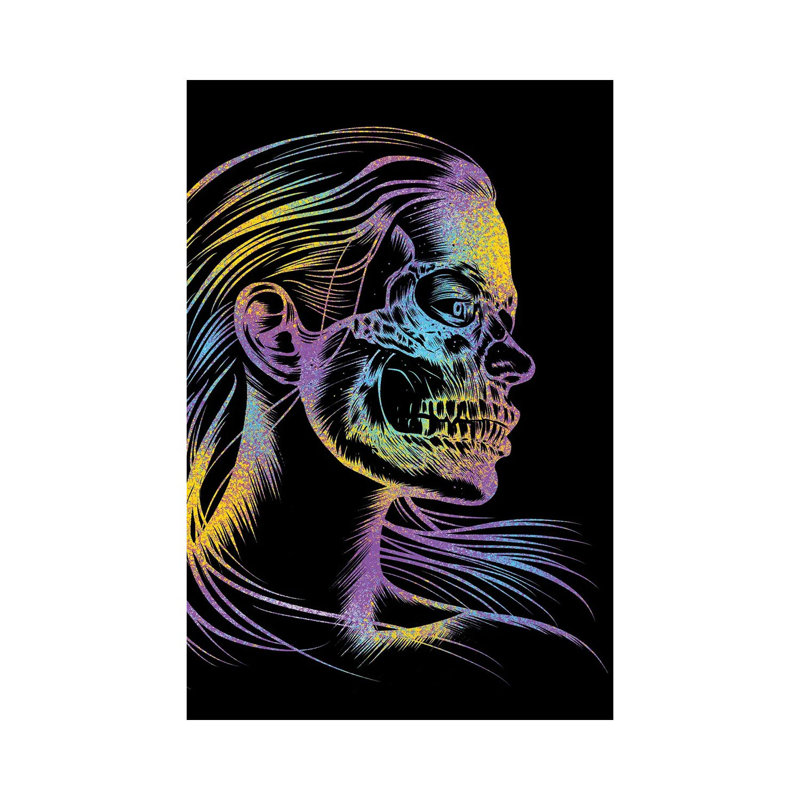 Skull Girl by Alberto Perez - Wrapped Canvas Gallery-Wrapped Canvas Giclée, 20.32 cm H x 30.48 cm W