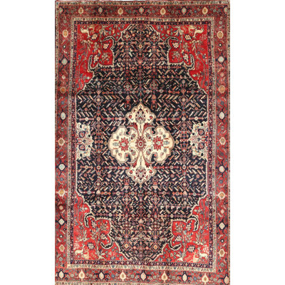 Tapis rouge/brun/beige traditionnel Sprinkel