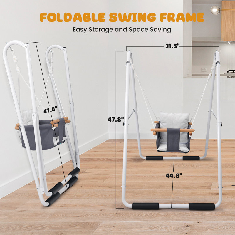 Portique en métal avec 1 balançoire (s) Klo Kick