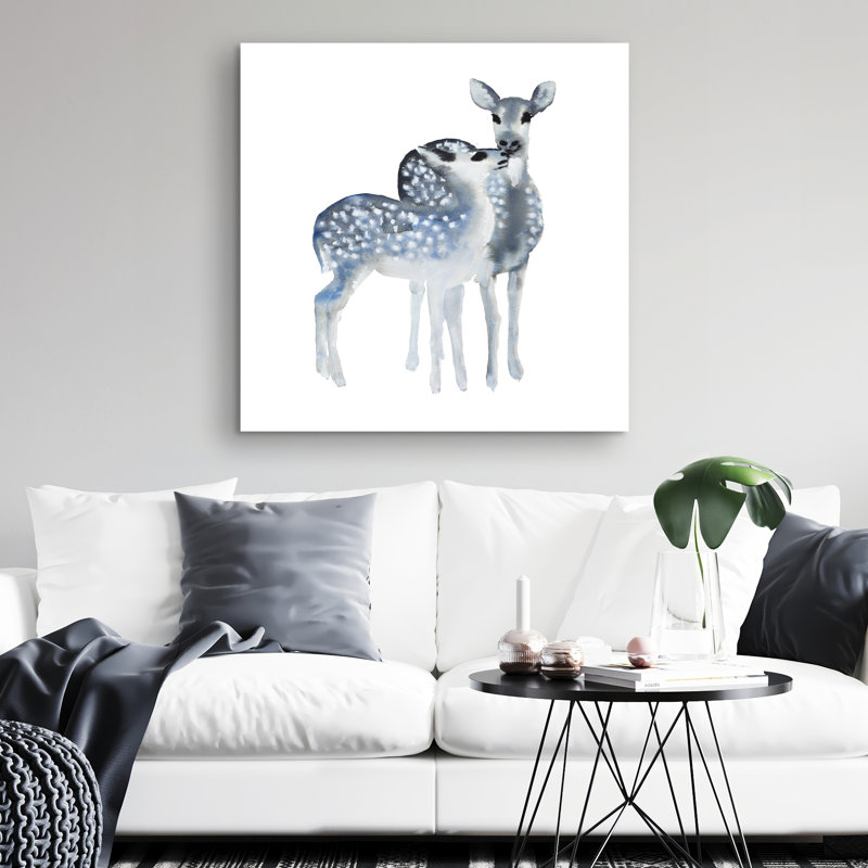 fawns love - 32"x32" art on canvas