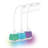OttLite Mood LED Desk Lamp with Color Changing Base USB, Touch Activated Controls, Flexible Neck