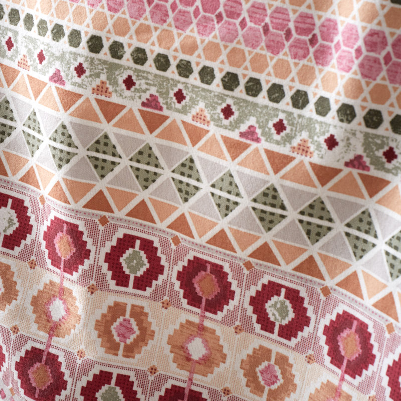 Brushed Cotton Fairisle Reversible Duvet Cover Set, Twin Duvet Cover + 1 Standard Pillowcase