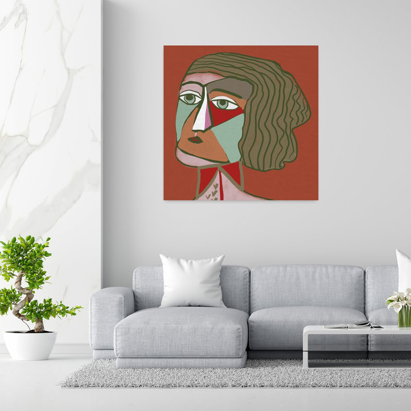 Art contemporain contemporain rétro, H 48 po x l 48 po
