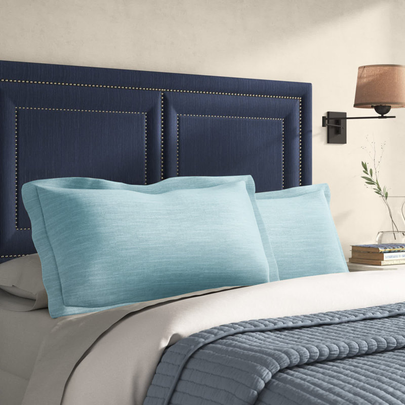 Jerrun Percale Sham - King, King, Indigo