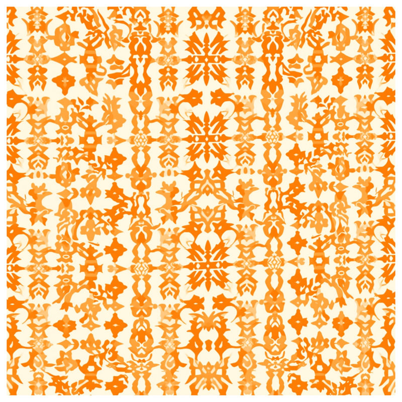 Rideaux orange à motif damassé, voilages et voilages damassés - 1 panneau, 50" x 80" - 1 Panel, Blockout