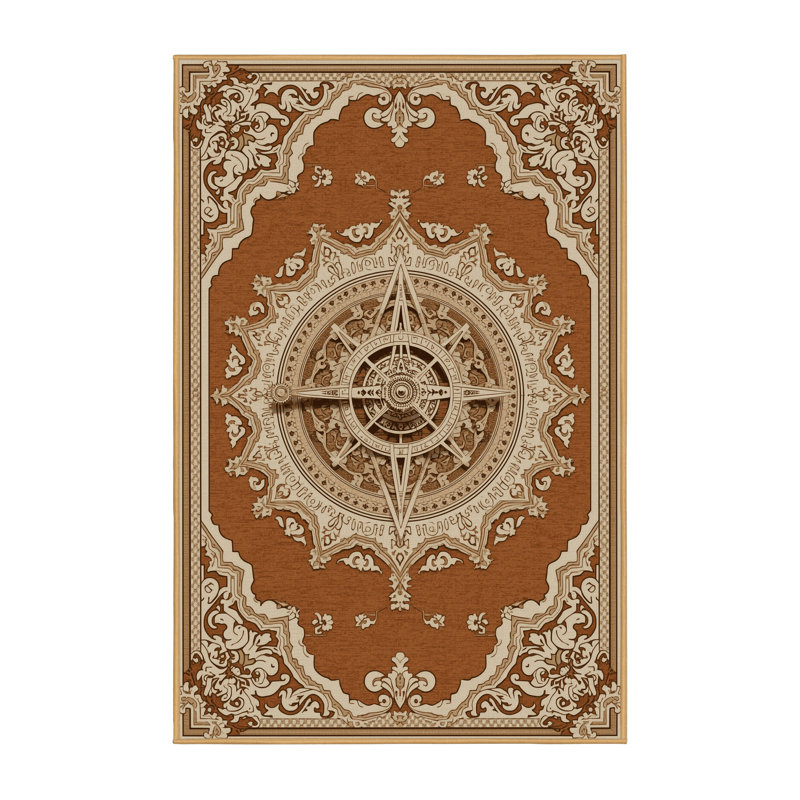 Tapis brun doux moelleux en histoire et civilisation classique - reliure brun clair, 5 x 8