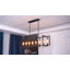Luminaire suspendu noir 8 lumières Barbara