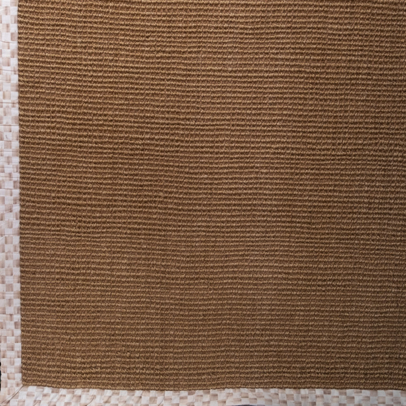 Mocha Check Chunky Jute Rug, Runner 2'6" x 9'
