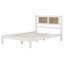 Lit plateforme double en bois avec tête de lit et tables de chevet en rotin naturel-800513684-800513687