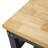 Workbench - 35" Wide Rolling Workbenches For Garage - Adjustable Height, Workshop Tool Bench, Metal With Rubber Wood Top ,Black Hammertone Leg