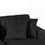 Canapé modulaire surdimensionné de 129 po en forme de U Canapé-lit moderne recouvert de velours côtelé doux avec une chaise longue pour le salon, noir-1795124048